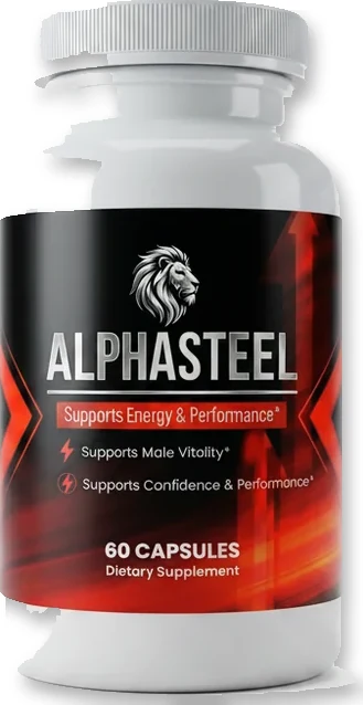 AlphaSteel single bottle of men's vitality capsules, 60 capsules